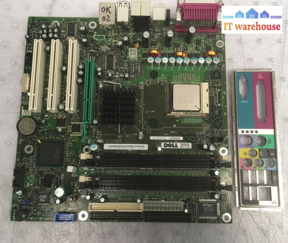 + Dell 02Y832 2Y832 Motherboard W/ Intel 2.66Ghz Cpu & I/O Shield