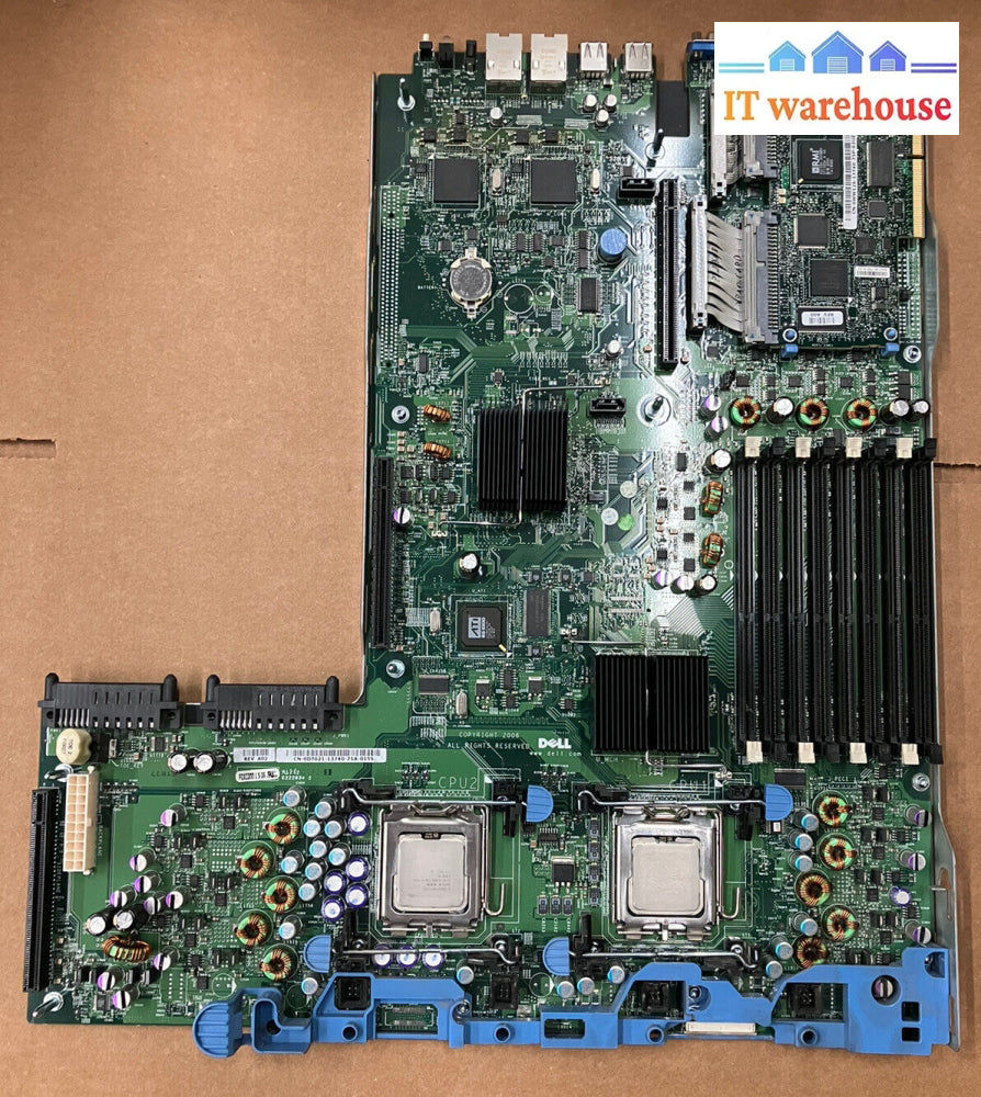 ~ Dell 0Dt021 Poweredge 2950 Motherboard W/ Two Intel Xeon Slabn & 0Ww126 Drac5