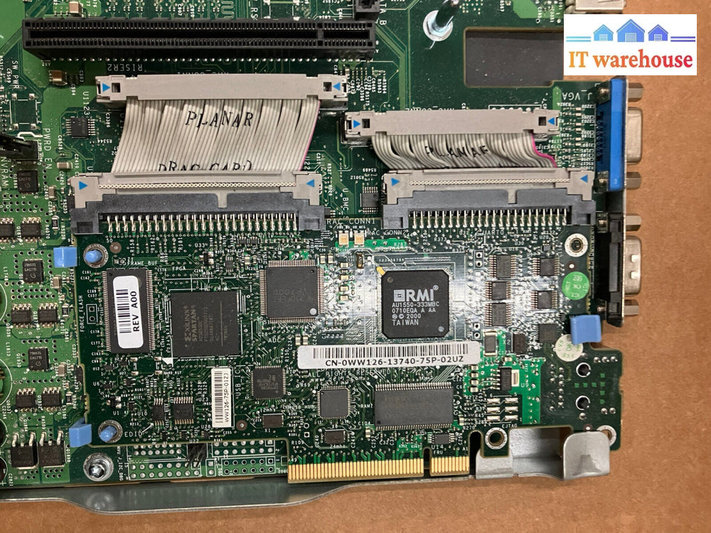 ~ Dell 0Dt021 Poweredge 2950 Motherboard W/ Two Intel Xeon Slabn & 0Ww126 Drac5