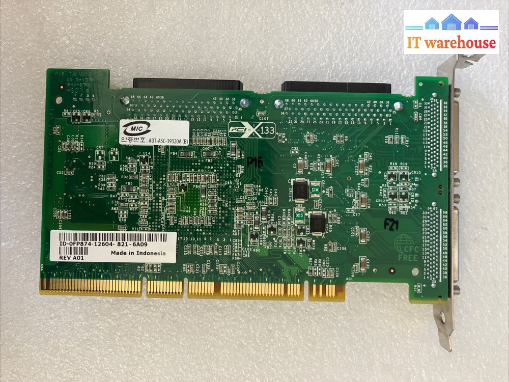 Dell 0Fp874 Fp874 Pci-X Ultra320 Dual Channel Scsi Network Raid Controller Card~