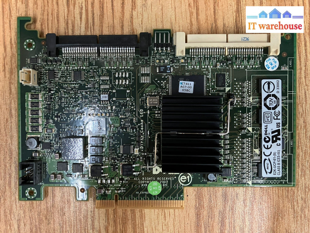 ~ Dell 0T954J Poweredge Server Sas Raid Controller Card Perc 6I Pcie