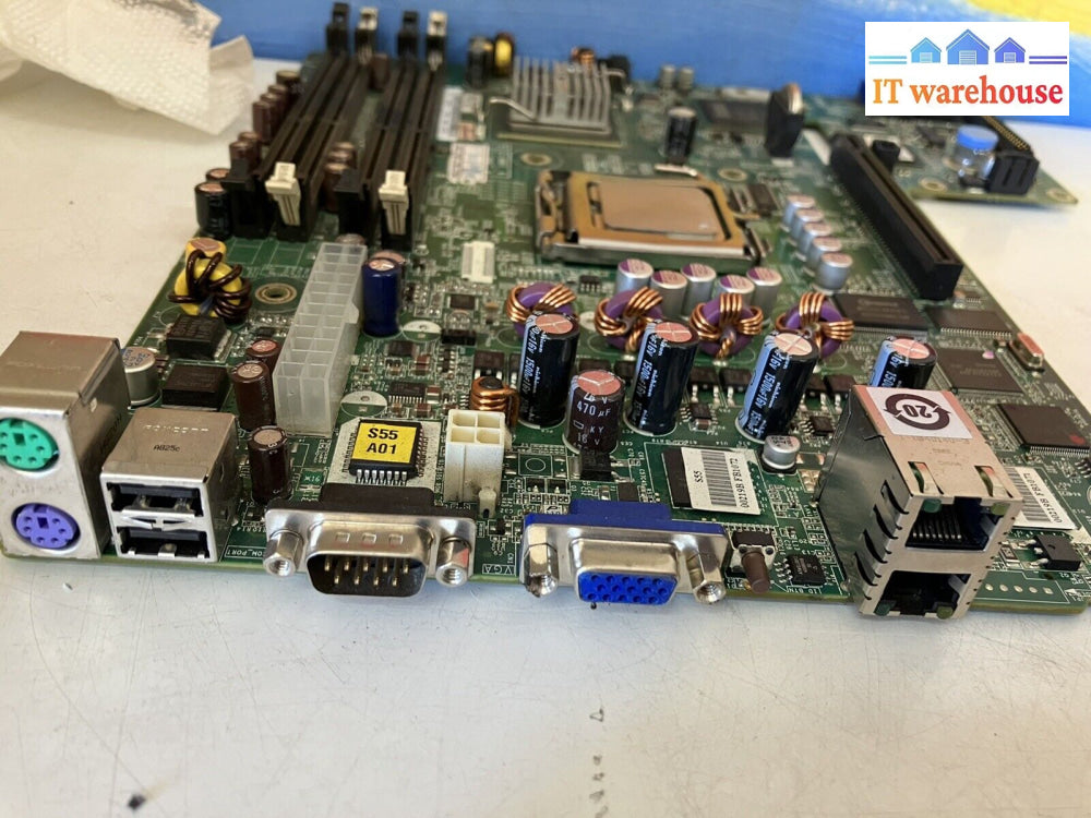 ~ Dell 0Ty019 Lga775 Poweredge R200 Server Board Ty019 W/ Cpu Celeron Sl9Xn