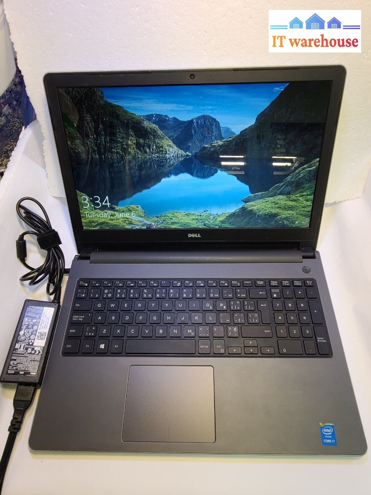 - Dell 15 P51F 15.6’ Laptop Intel I7-5500U Cpu/8Gb Ram/ 240Gb Ssd/Win 10 (*Read)