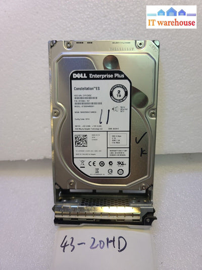 - Dell 2Tb 6G Sas 7200Rpm 3.5’ Hard Drive St2000Nm0001 7Wv9W 07Wv9W Tested