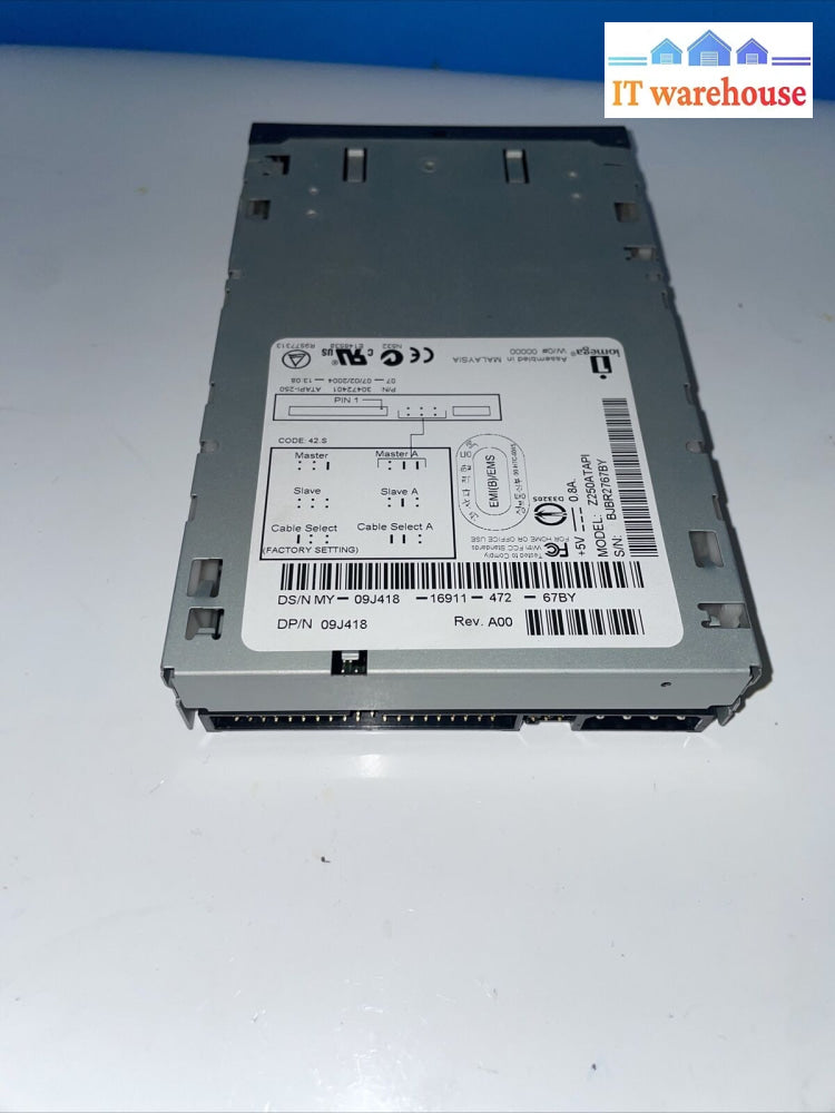 Dell 9J418 / 09J418 250Mb Internal Ide/ Atapi 3.5’ Zip Drive