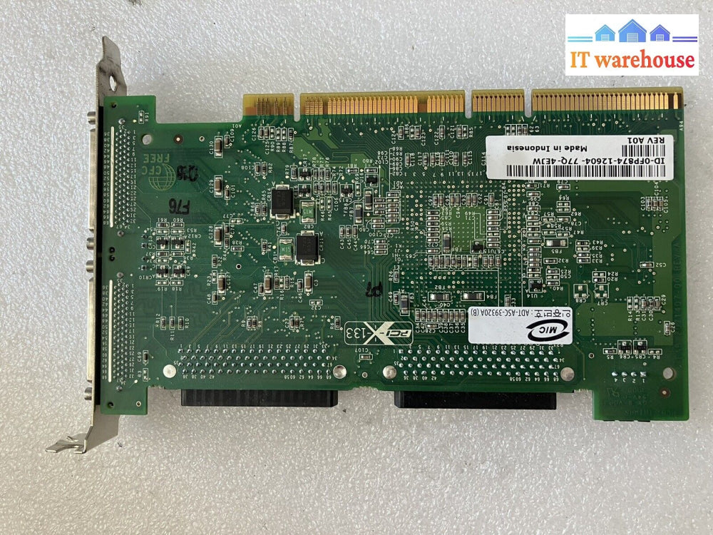 ~ Dell Adaptec Dual Channel Pci-X Scsi Card Asc-39320A | 0Fp874 Fp874