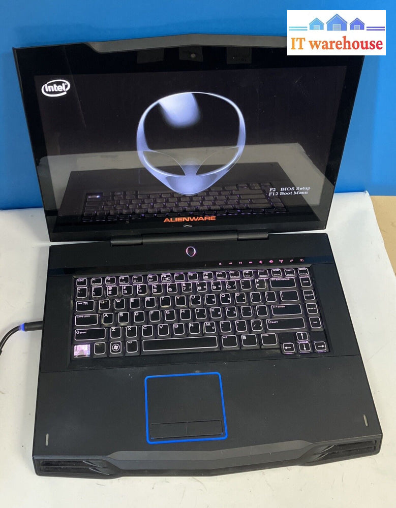 Dell Alienware M15X P08G 15’ Laptop Intel I7-Q740 Cpu / 2Gb Ram /No Hdd (Read) ~