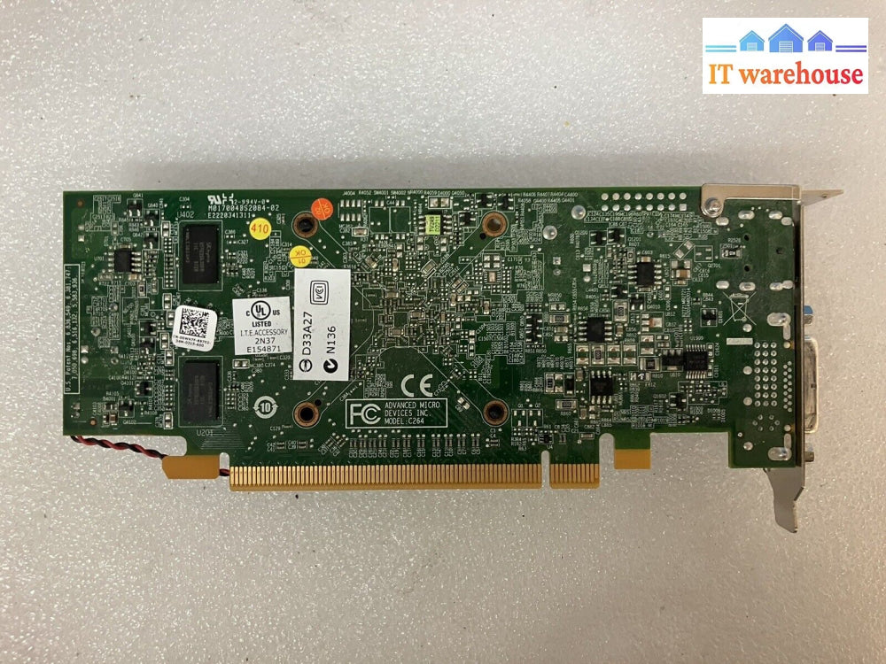 ~ Dell Ati Radeon Hd 6450 1Gb Gddr3 Dvi Dp Pcie Low Profile Graphics Card 00Wh7F