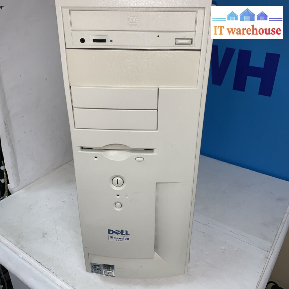 Dell Dimension 4100 Piii P3 1Ghz 512Mb 200Gb Desktop Windows Xp Sp3