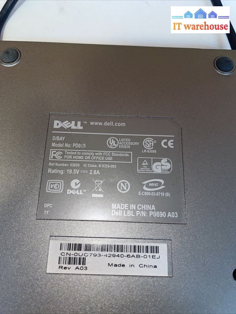 Dell Dvd-Rom 0Uc793 Pd01S For Latitude D400 410 420 430 X300 Uc793