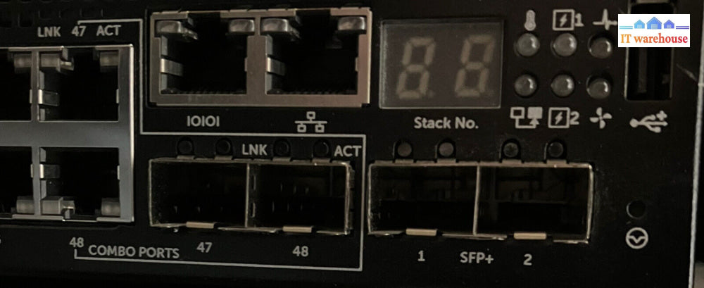 ~ Dell E07W002 N3048 48-Ports L3 Switch & 2 X 10G Sfp Dual Ac
