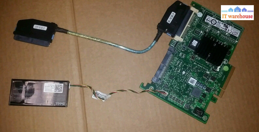 Dell H726F Perc 6I Sas Pcie Raid Controller Card W/ Cables & Battery