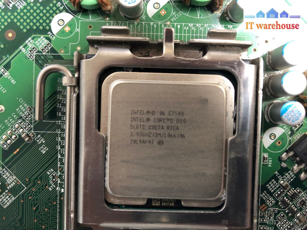 ~ Dell Hn7Xn 0Hn7Xn Socket 775 Mainboard W/ Intel E7500 Cpu @@@