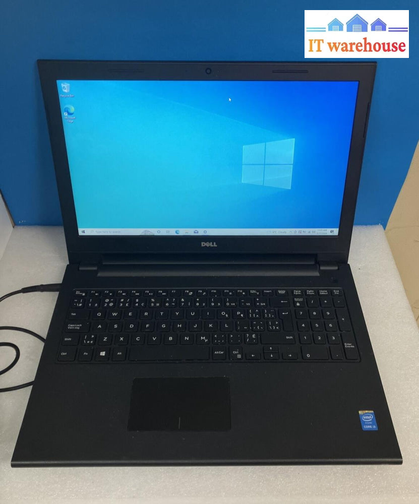 Dell Inspiron 15 15.6’ Laptop I3-4005U 8Gb Ram 250Gb Ssd Win 10 (No Battery) ~