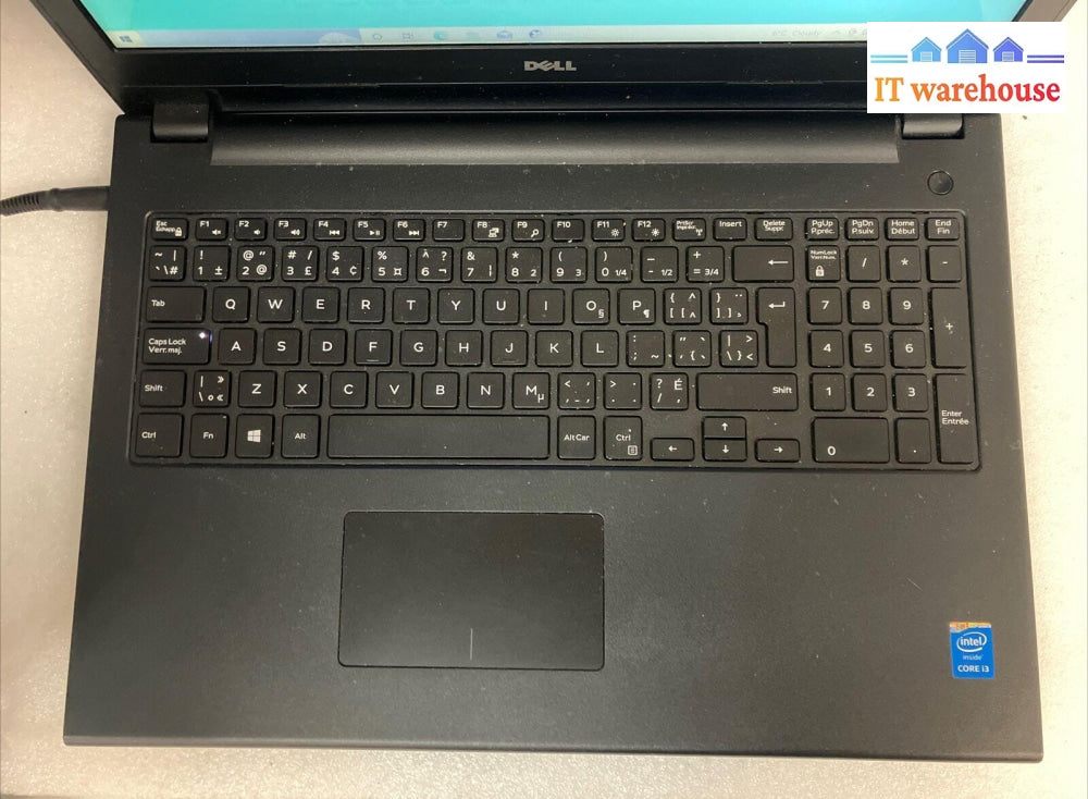 Dell Inspiron 15 15.6’ Laptop I3-4005U 8Gb Ram 250Gb Ssd Win 10 (No Battery) ~