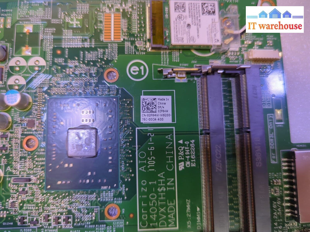 Dell Inspiron 24 3455 A-I-O Series Motherboard Amd A8-7410 Cpu 2F64W Tested -