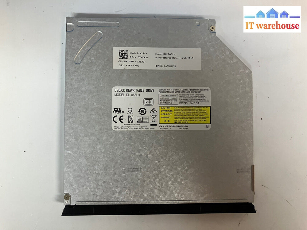 ~ Dell Inspiron Laptop Dvd/Cd Rw Optical Drive Du-8A5Lh 0Yycrw