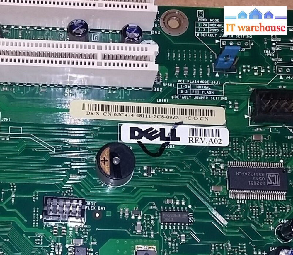 Dell Jc474 0Jc474 Wj770 0Wj770 Dimension 3100 Tower Motherboard W/ P4 630 @@@