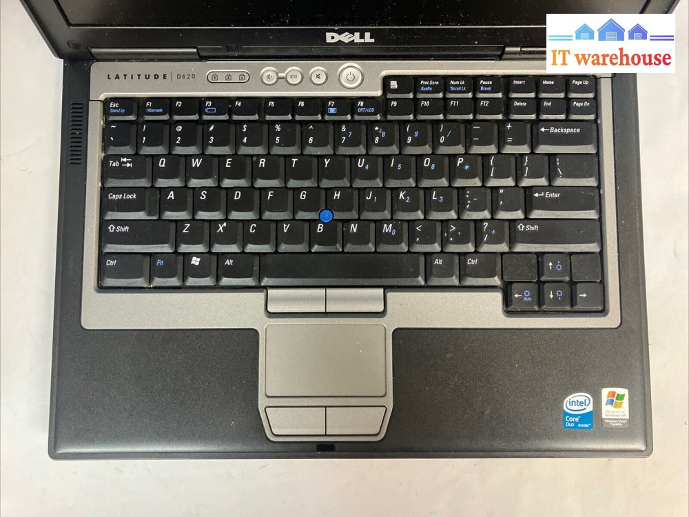 Dell Latitude D620 Pp18L 14’ Laptop Core Duo Cpu 4Gb Ram No Hdd (As Is Read) ~