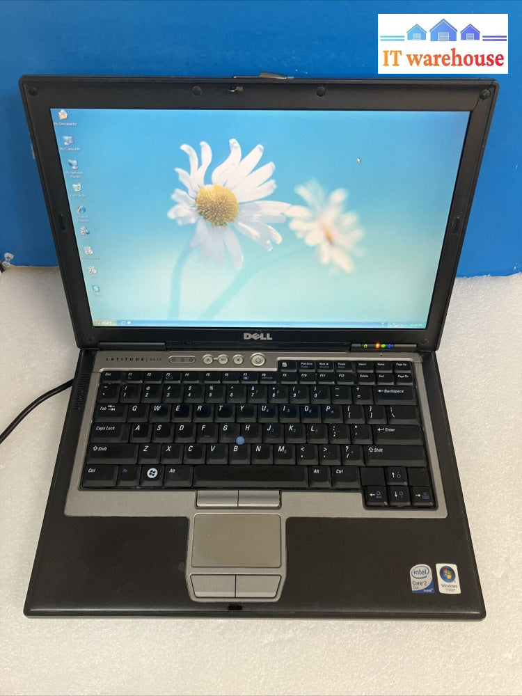 Dell Latitude D630 14’ Laptop Intel C2D Cpu 2Gb Ram 80Gb Hdd Xp (Bad Battery) ~