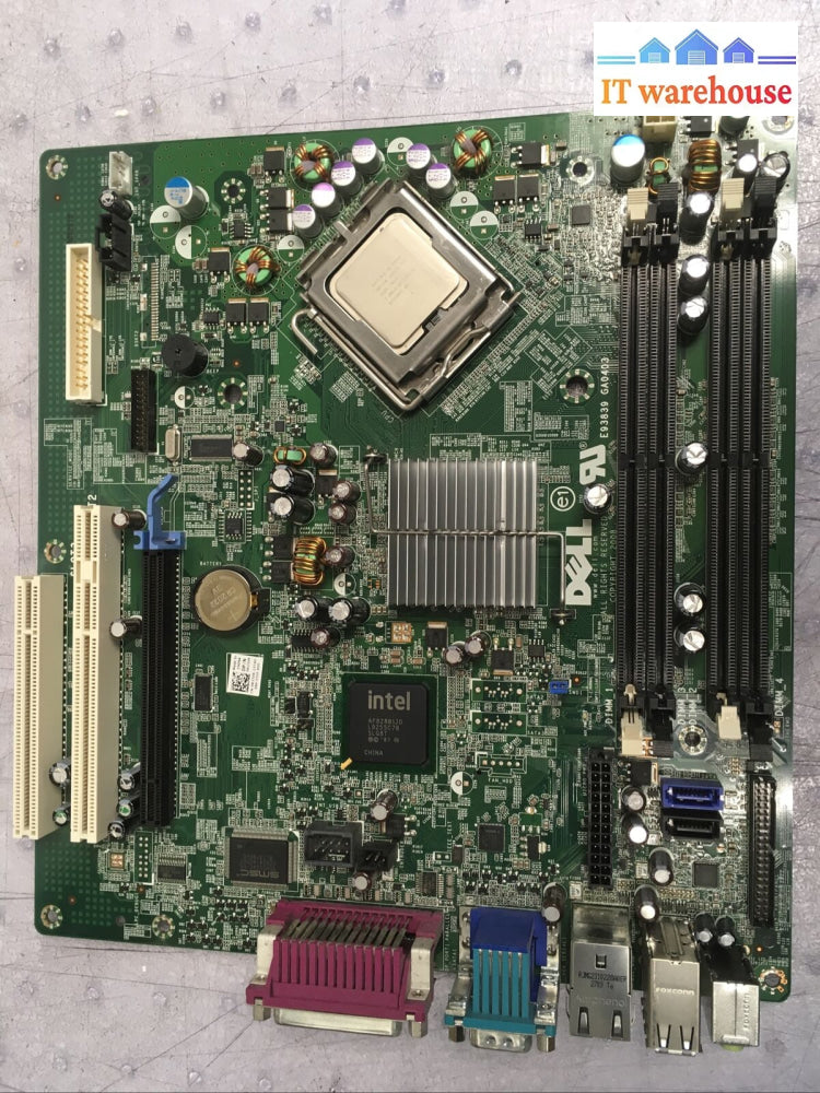 + Dell Optiplex Gx755 760 Motherboard Cn-0R230R W/ Intel E8400 Cpu