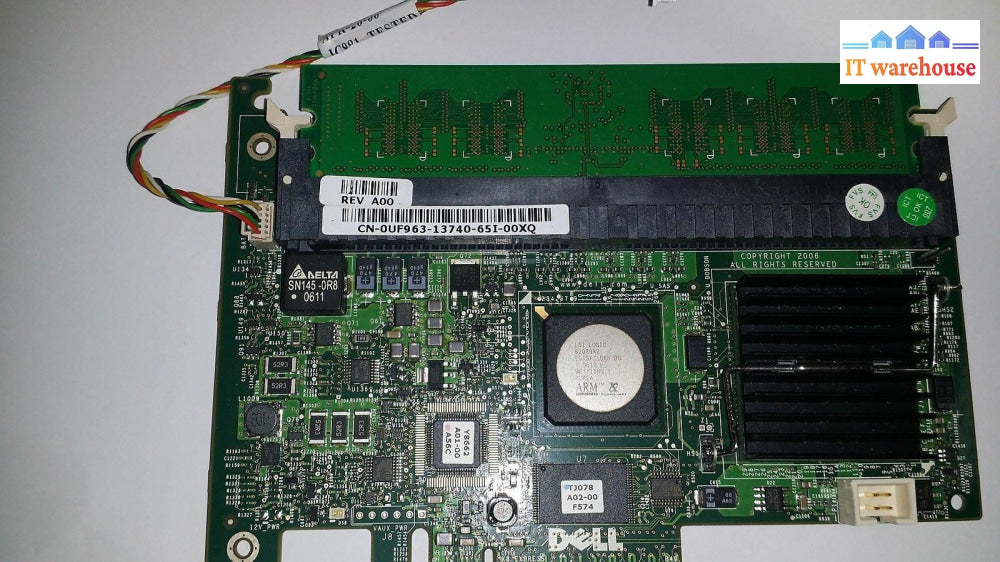 Dell Perc 5/I Sas/Sata Raid Controller Card 256Mb Cache & Cables Uf963 @@@