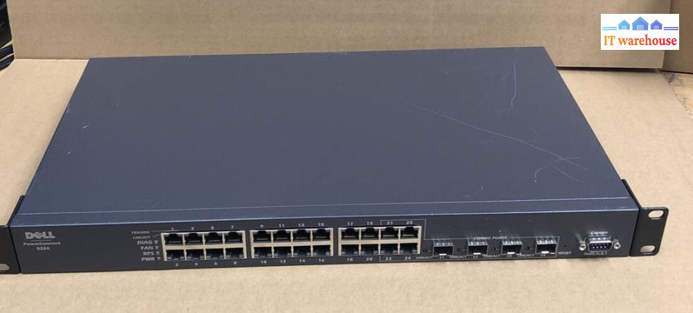 + Dell Powerconnect 5324 24-Port Gigabit Ethernet Networking Switch