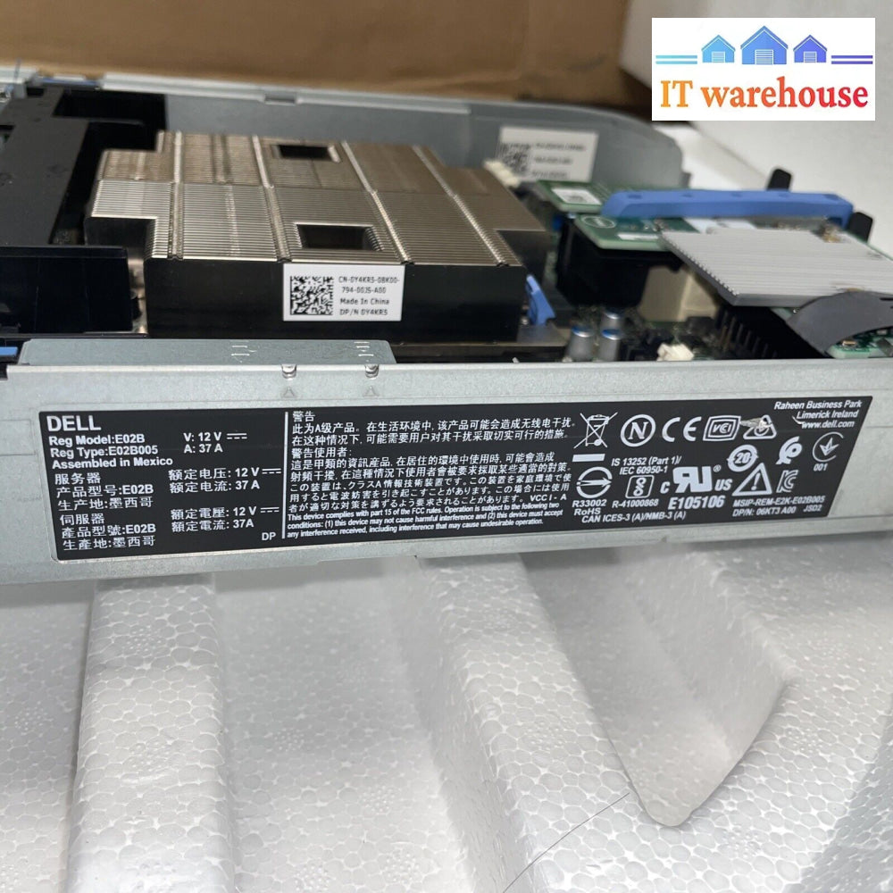 Dell Poweredge Fc640 Server (Memory And Hard Drives Not Included)