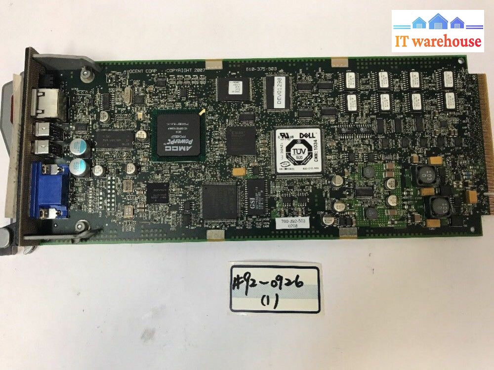 - Dell Poweredge M1000E Ivkm Analog Switch Module 0K036D