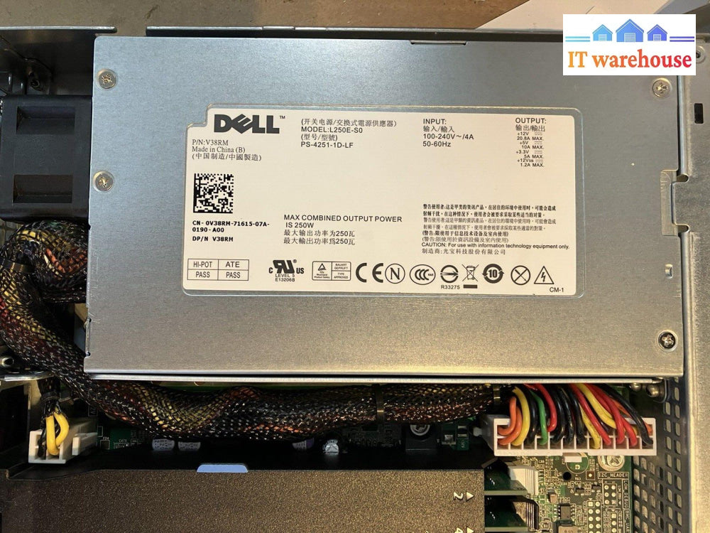 ~ Dell Poweredge R210 Server Intel Xeon X3430 2.40Ghz 8Gb Ram Dvd Rom No Hdd