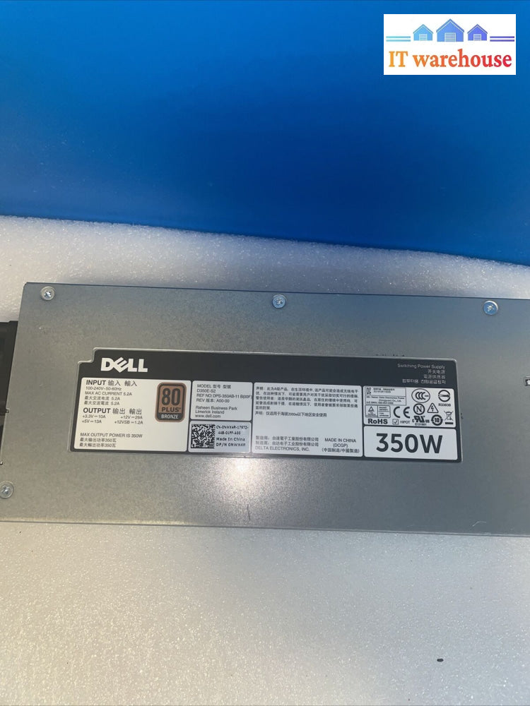 Dell Poweredge R320 R340 350W Server Power Supply Unit 0Nwx4R Nwx4R
