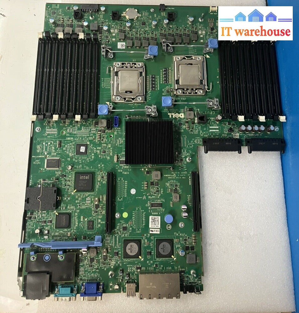 Dell Poweredge R710 Ddr3 Dual Lga1366 Server Motherboard Ydjk3 With 2 Xeon Cpu ~