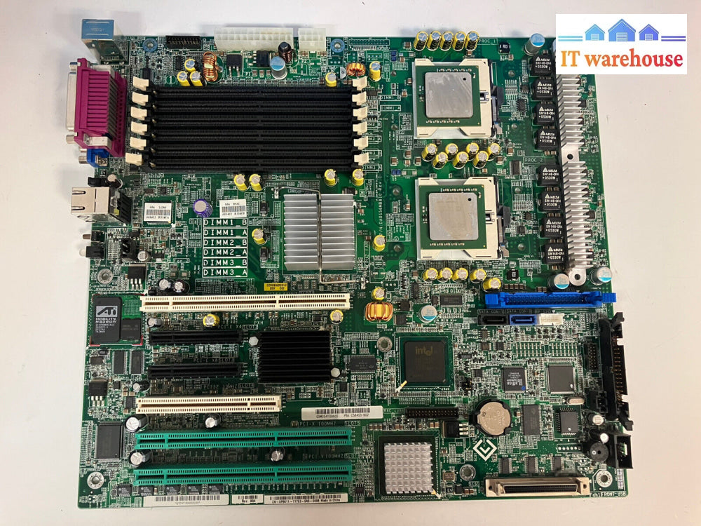 ~ Dell Poweredge Server 1800 System Board 0P8611 Da0S56Mb8I0 W/ 2X Xeon Cpu