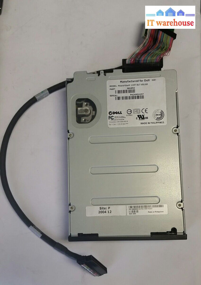 Dell Powervault 110T Scsi Dlt Vs160E Tape Drive + Cable