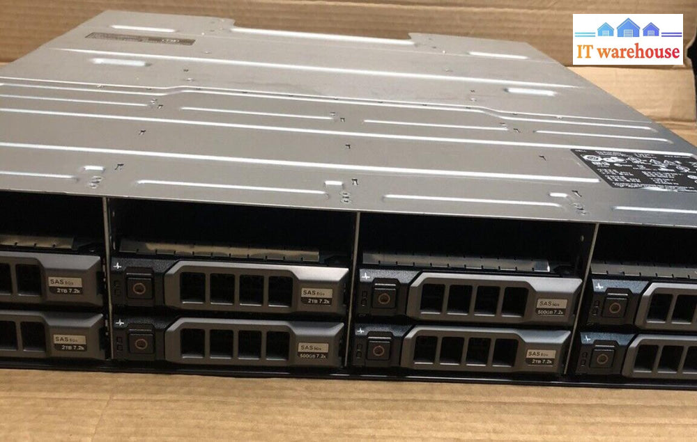 + Dell Powervault Md1200 Storage Array | 2X Psu Controller 8X Hdd Bays| No