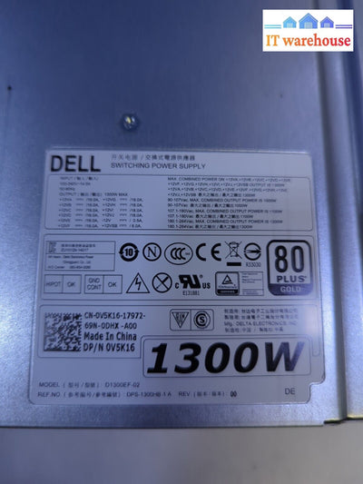 Dell Precision 7910 1300W Power Supply 0V5K16 V5K16 -