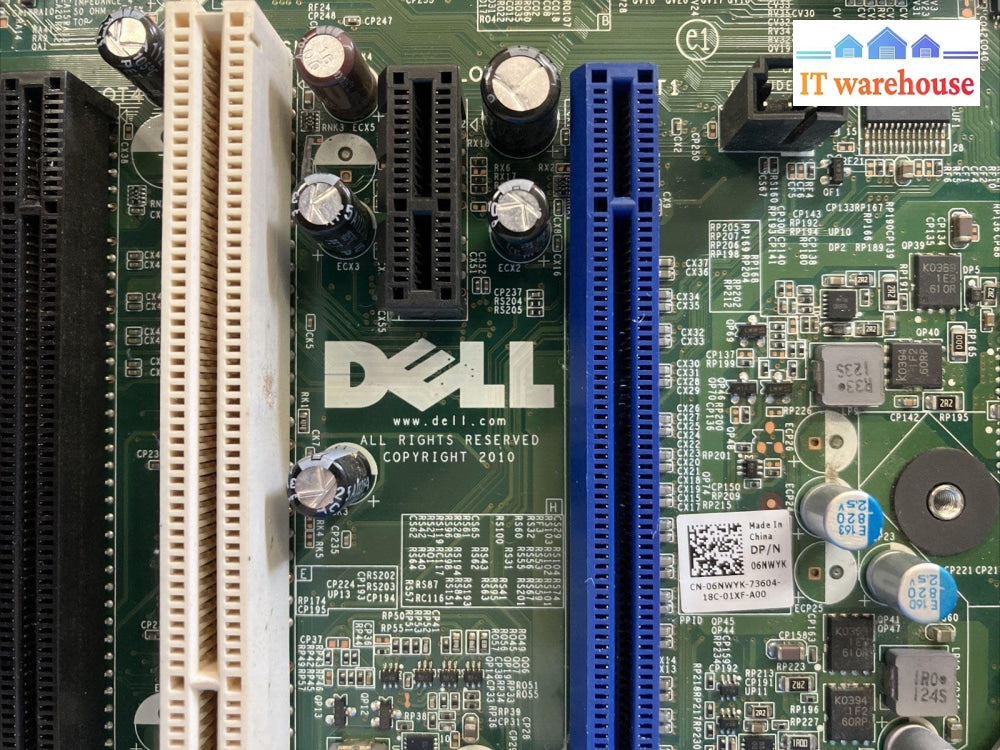 Dell Precision T1600 Workstation Motherboard 06Nwyk Lga1155 W/ I3-2100 Cpu ~