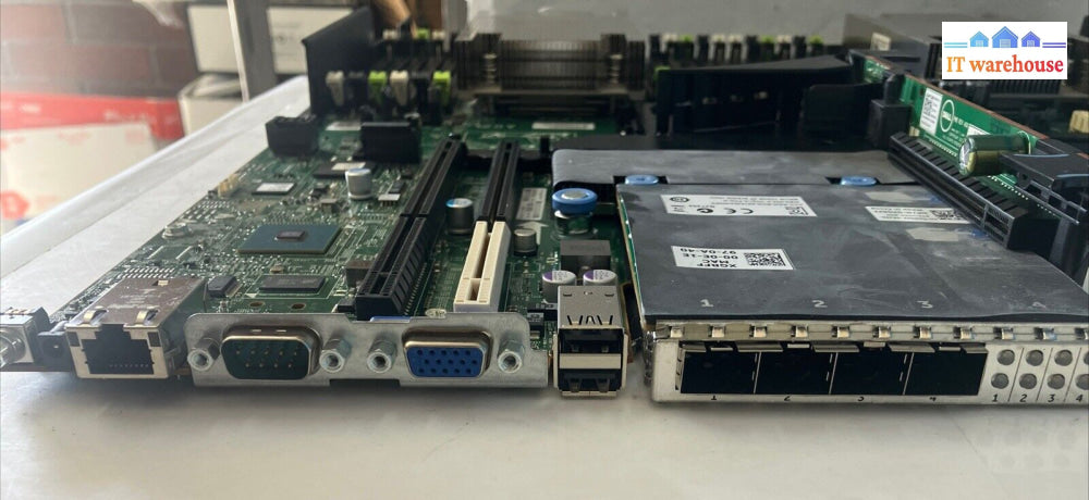 Dell R630 Server Motherboard 0Cncjw Ddr4 Dual E5-2630V3 Cpu W/ Sfp + Card Xgrff ~