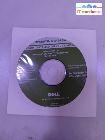 Dell Reinstallation Cd Microsoft Windows Xp Professional Sp2 (No Key) -