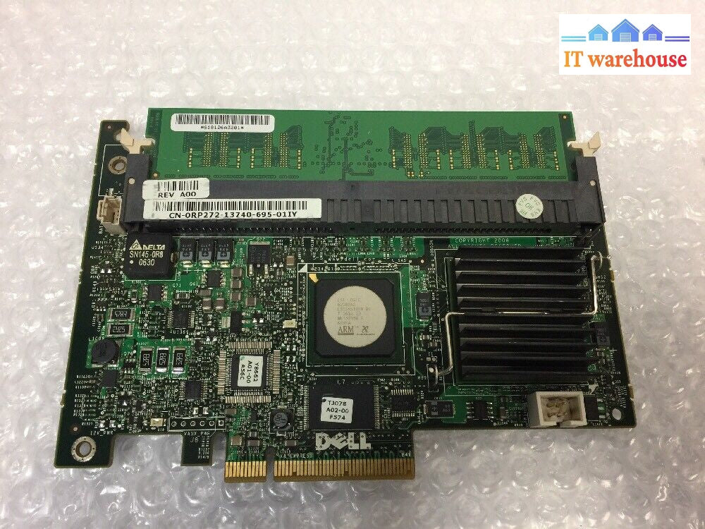 - Dell Rp272 Perc5/I Poweredge 840 1900 1950 Sas Controller W/256M