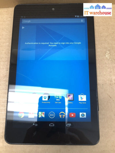 $ Dell Venue 8 3840 16Gb Wi-Fi 8In - Black -Touch Screen Cracked