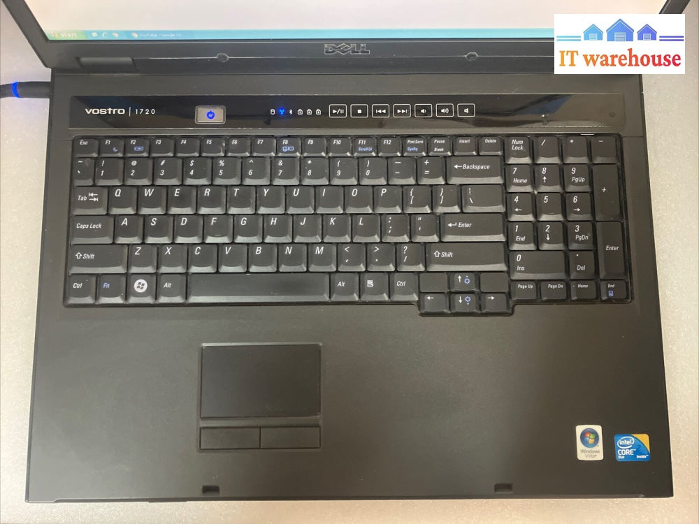 ~ Dell Vostro 1720 Pp36X 17’ Laptop C2D Cpu /4Gb Ram /250Gb Hdd Xp (Bad Battery)