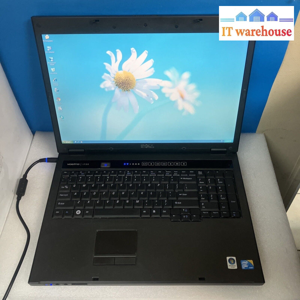 ~ Dell Vostro 1720 Pp36X 17’ Laptop C2D Cpu /4Gb Ram /250Gb Hdd Xp (Bad Battery)