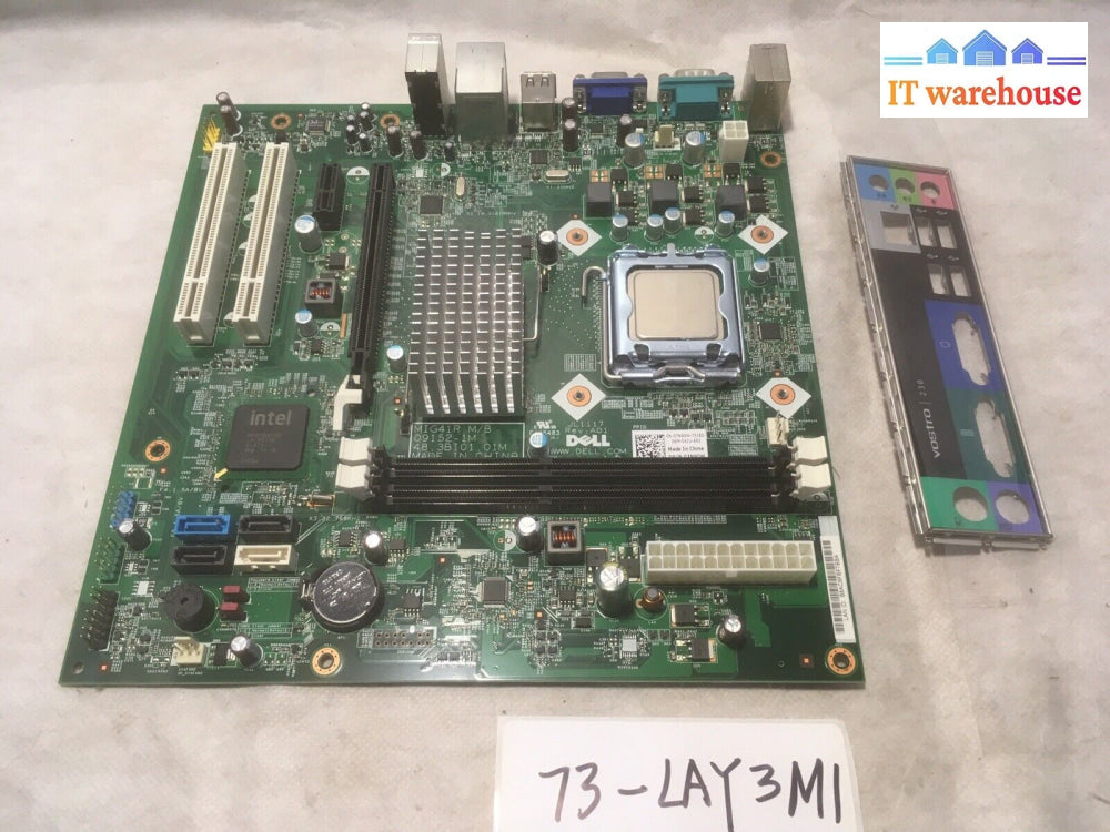 + Dell Vostro 230 Motherboard 09152-1 7N90W W/ Intel E7500 2.90Ghz Genuine Plate