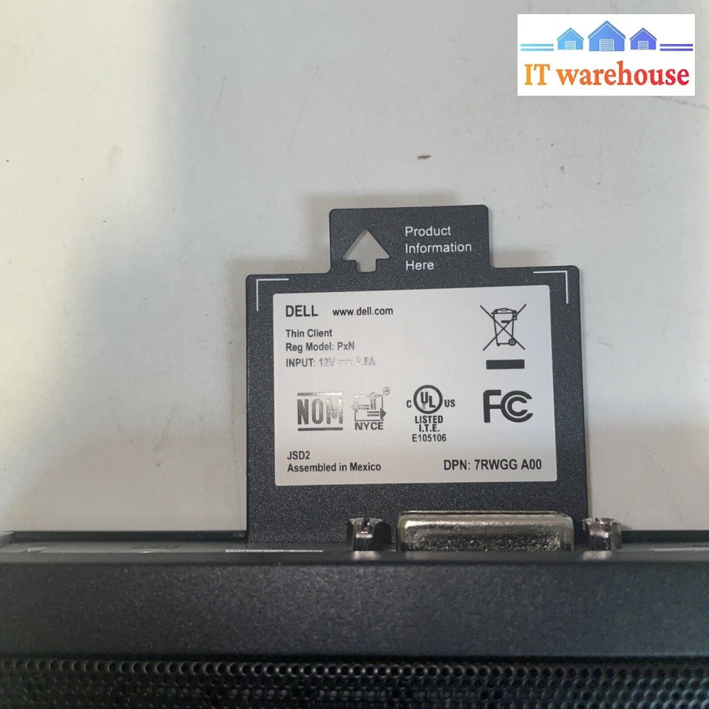 Dell Wyse Pxn 7Rwgg Thin Client Terminal (* Read *)