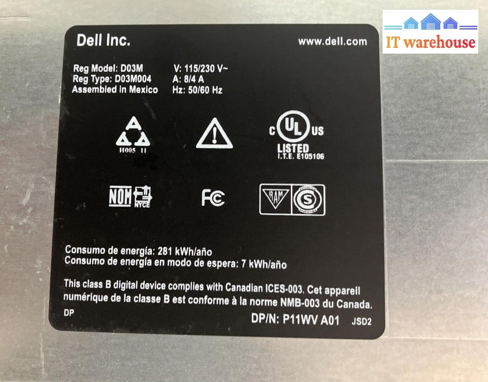 Dell Xps 8300 Desktop Intel I7-2600 Cpu / 4Gb Ram 500Gb Hdd Win Xp Pro ~