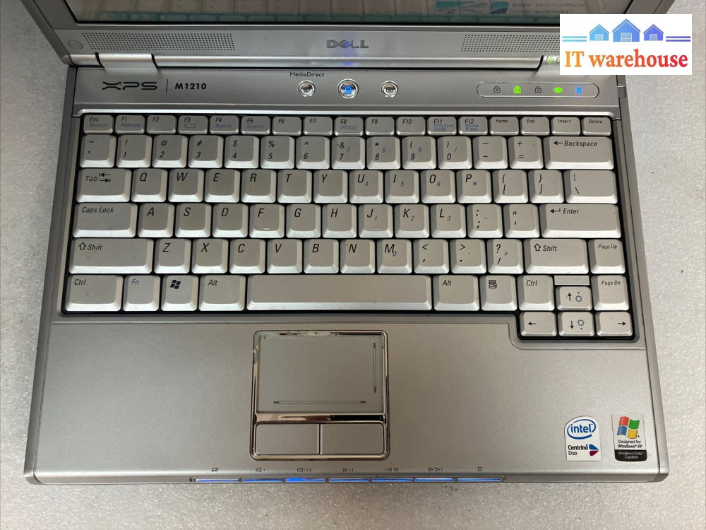 ~ Dell Xps M1210 12’ Laptop Intel Core Duo T2300 Cpu / 2Gb Ram 250Gb Hdd Xp