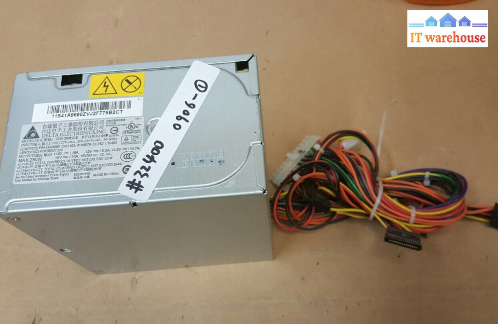 Delta Electronics 280W Power Supply Model: Dps-280Fb E Lenovo P/N: 41A9680 @@@