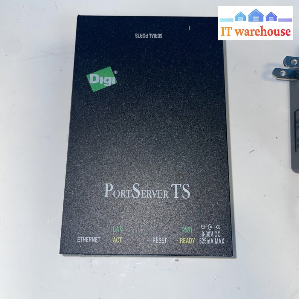 Digi Portserver Ts 2 Port Rj-45 Serial Over Ip Server + Ac Adapter