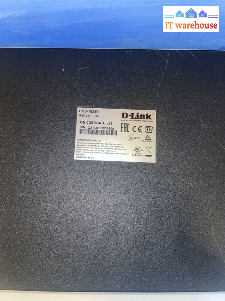 Dlink Dgs-1024C 24-Port Gigabit Unmanaged Switch